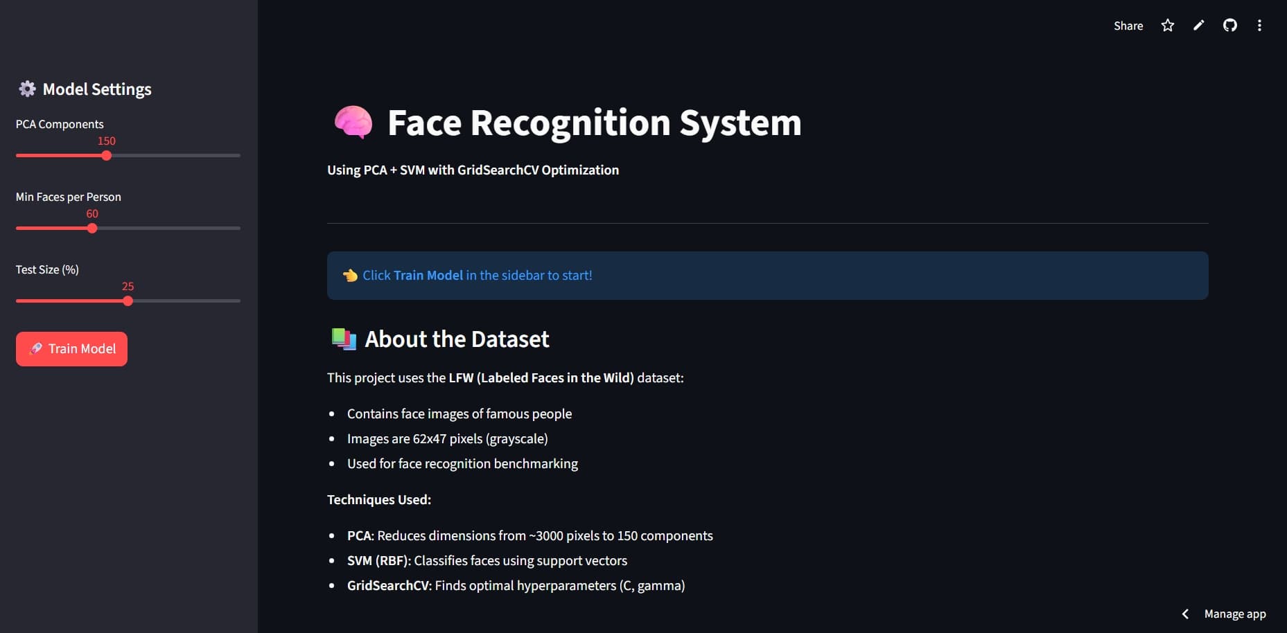 Face Recognition System