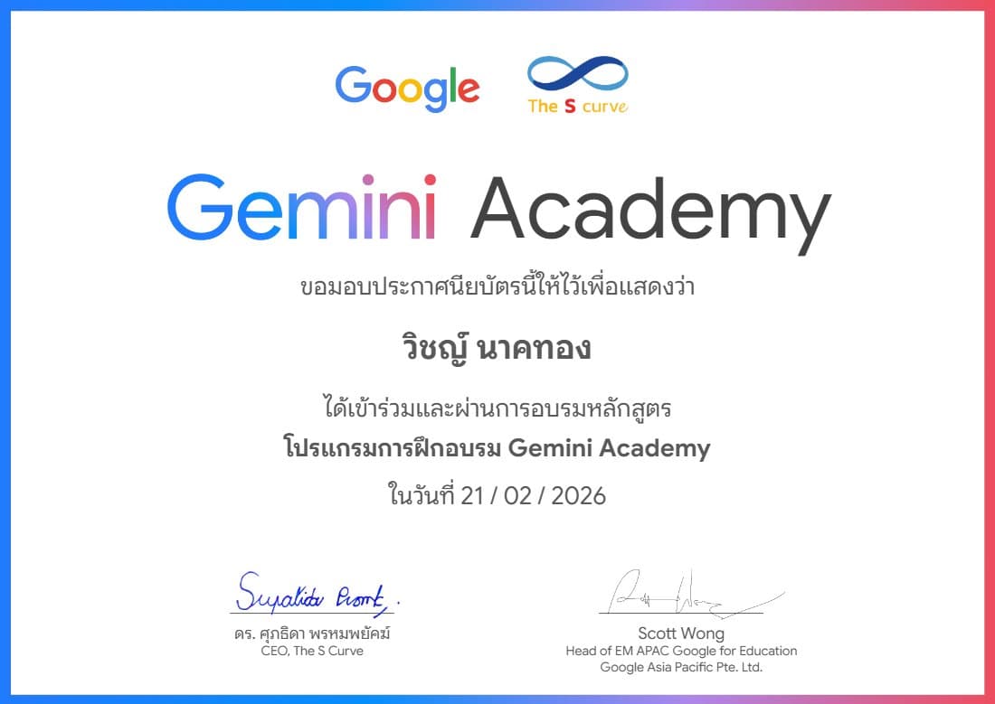 Preview of the Gemini Academy certificate